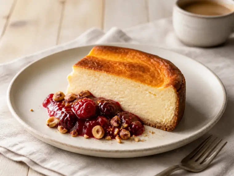 Postre servido en un plato